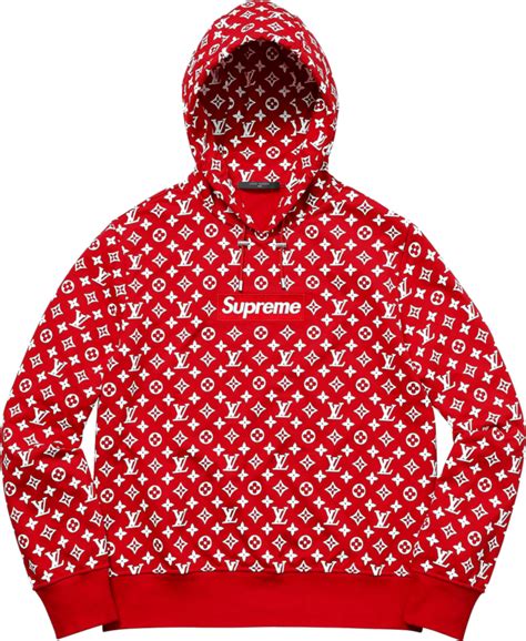 supreme louis vuitton hoodie red|Louis Vuitton supreme jumper.